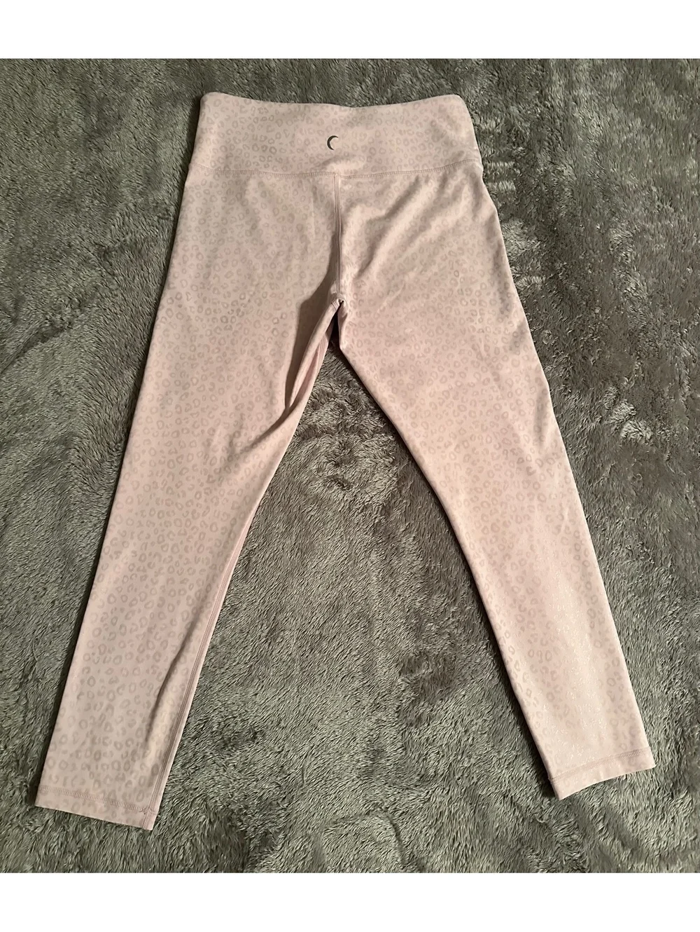 ZYIA Active Light n Tight Hi-Rise Leggings Soft Leopard Pink Size 8-10